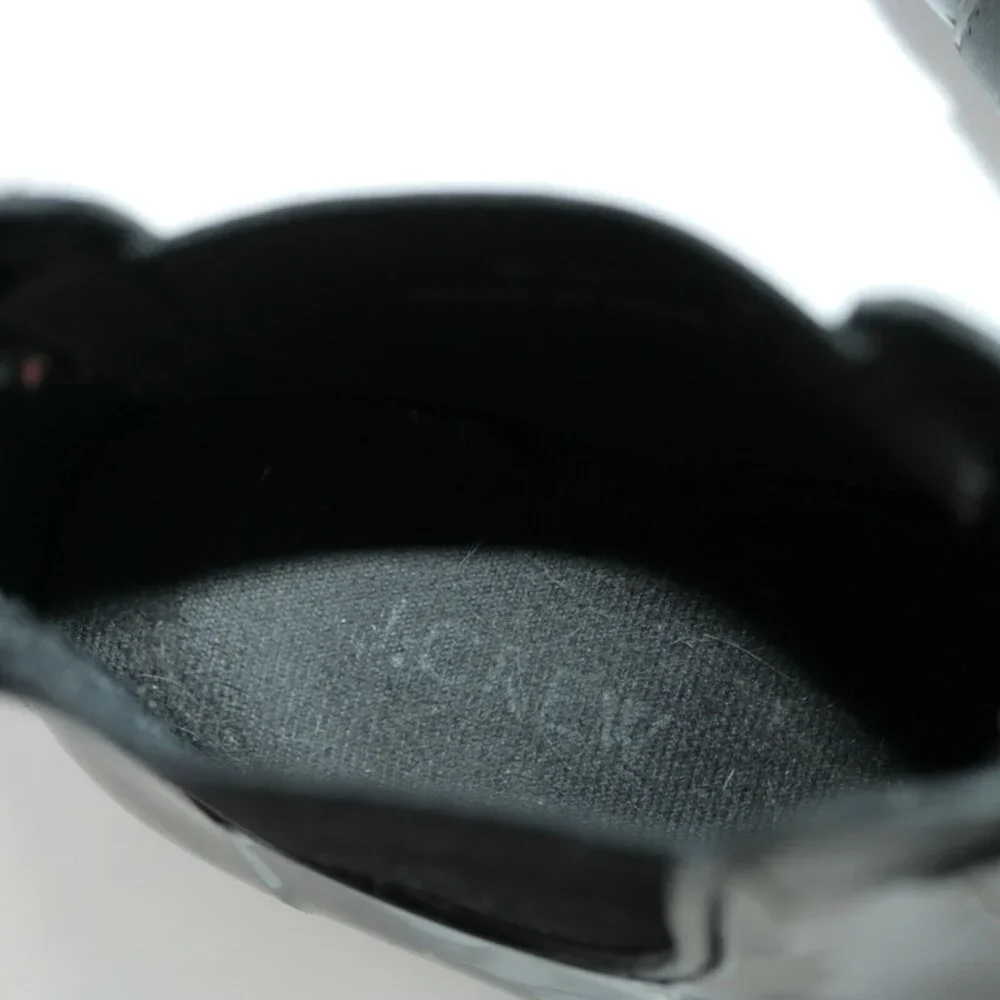 J Crew Womens Rain Boot Size 7 Black‎ Rubber Water Resistant Chelsea Bootie Flat